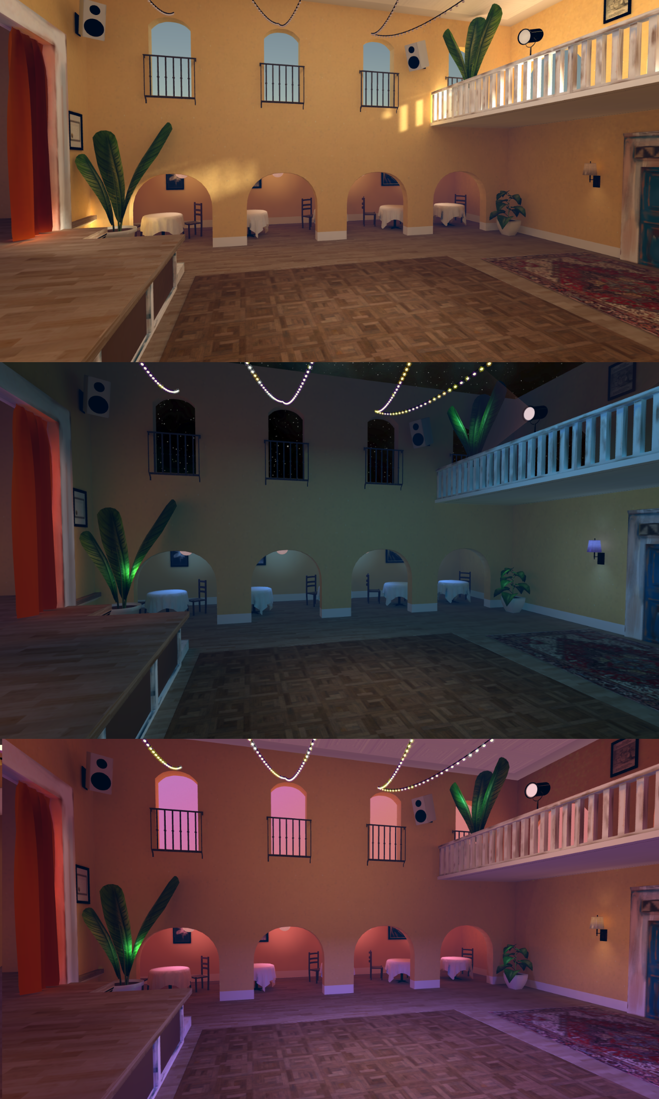 Dancehall VR environment